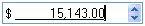 Mask: "| $^C-,8.2" Numeric Input